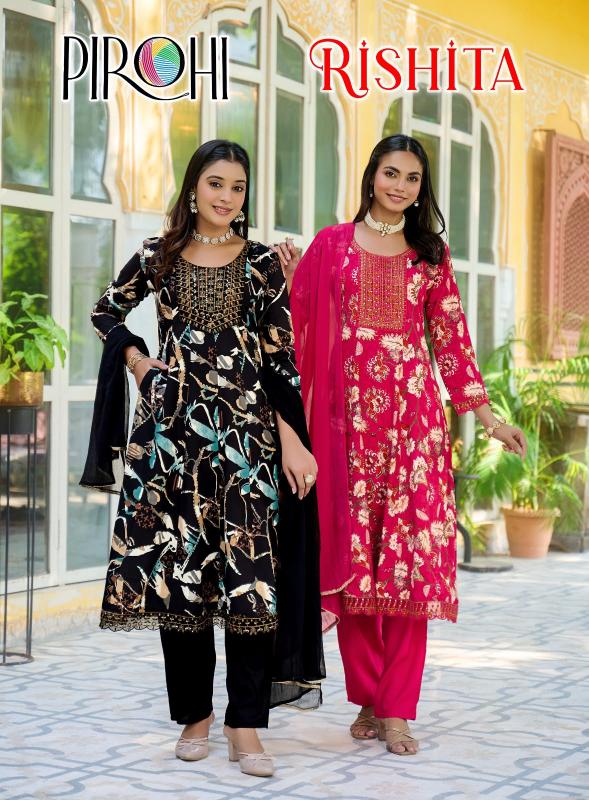 Pirohi rishita anarkali kurtis wholesale